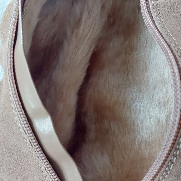 Naturalizer Women’s Boots Suede Leather  Wedge Zip Brown Size 8 - Picture 10 of 10